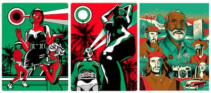 Ilustraciones del artista argentino Jorge Alderete.