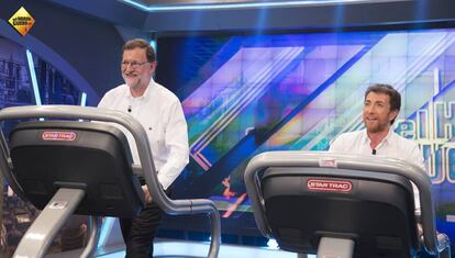 Rajoy y Motos, en 'El hormiguero'.