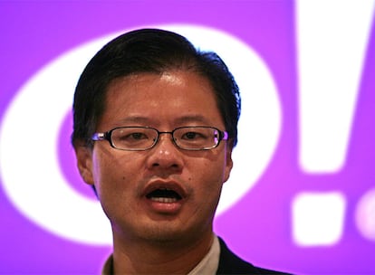 Jerry Yang, en una rueda de prensa en Nueva York.