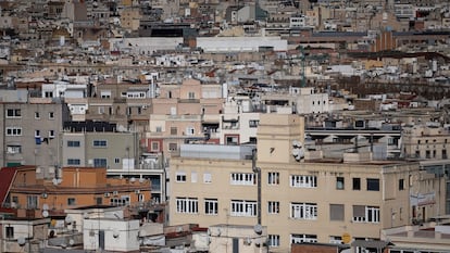 Bloques de pisos en Barcelona.