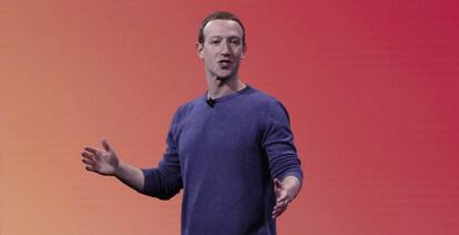 Mark Zuckerberg, consejero delegado de Facebook, esta semana durante la conferencia de desarrolladores de la compa&ntilde;&iacute;a en San Jos&eacute; (California).