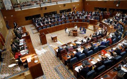 La Asamblea, durante una sesión plenaria celebrada esta legislatura.