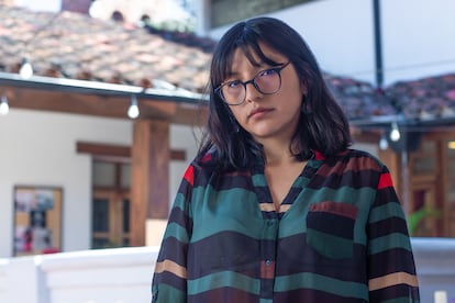 La escritora aimara Quya Reina, retratada en Santa Cruz, antes de partir a Madrid.