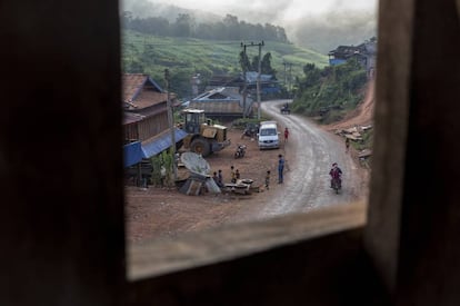 Vista de la aldea de Phapounkao, en la provincia de Phongsaly, al norte de Laos.