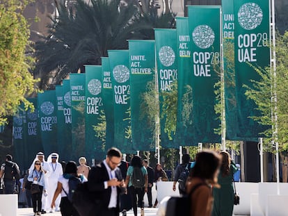 Instalaciones de la cumbre del clima de Dubái, la conocida como COP28.