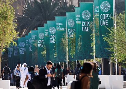 Instalaciones de la cumbre del clima de Dubái, la conocida como COP28.