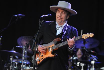 Bob Dylan, en una actuación en Francia en julio de 2012.