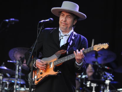Bob Dylan, en una actuación en Francia en julio de 2012.