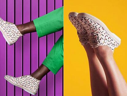 Así son las zapatillas que Malika Favre ha ideado para Arrels.