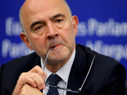 Pierre Moscovici, este martes en Estrasburgo.