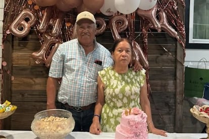 José Olvera y Alicia Torres, mexicanos víctimas de las inundaciones en Texas.