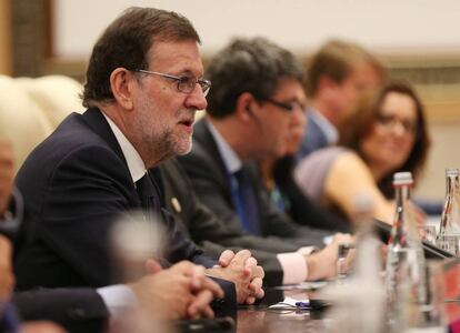 Mariano Rajoy, durante la cumbre del G-20 en China.
