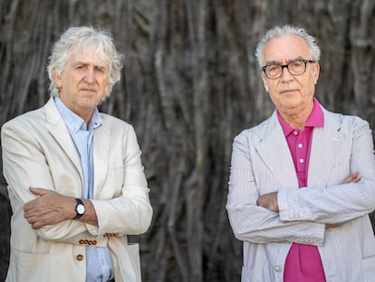 El paleoantropólogo Juan Luis Arsuaga y el escritor Juan José Millás.