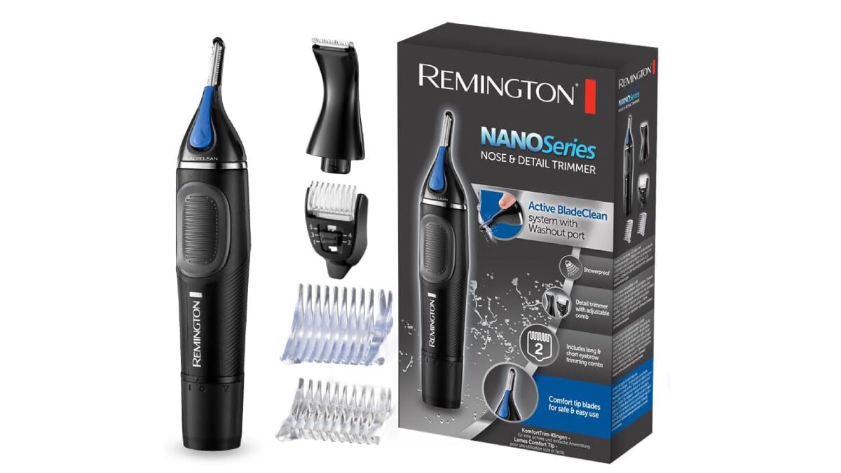 Recortador Remington para vello de nariz y orejas.