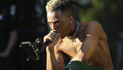 XXXTentacion durante una actuación en Miami el 6 de mayo del año pasado.