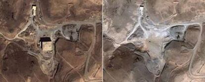 Imágenes por satélite confirman que la instalación siria, que fue bombardeada por aviones israelíes en septiembre, ha desaparecido.