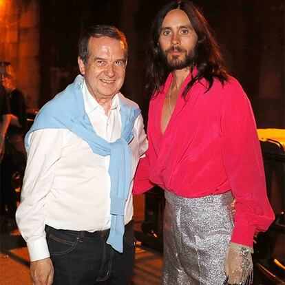Abel Caballero, alcalde de Vigo, con el cantante y actor Jared Leto.