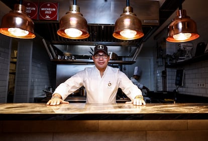Edwin Rodríguez en su restaurante Quimbaya