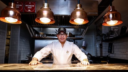 Edwin Rodríguez en su restaurante Quimbaya