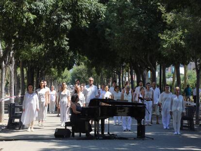 Homenaje a las v&iacute;ctimas de Hipercor.