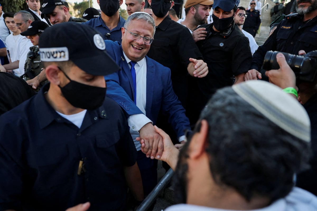 Ben Gvir, el ministro ultra israelí al que el ejército rechazó por su extremismo
