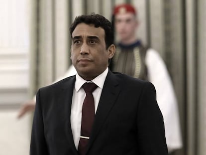 Mohamed Yunis Menfi, embajador libio, en Atenas en diciembre de 2018.