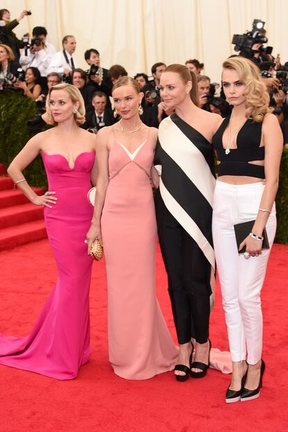 Reese Witherspoon, Stella McCartney, Kate Bosworth y Cara Delevingne.