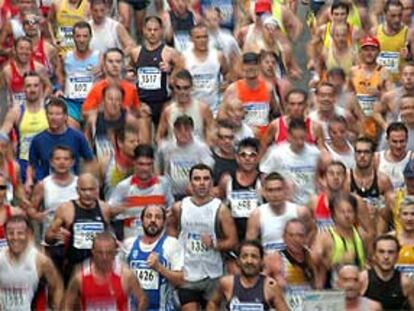 Una imagen del maratón de Valencia, disputado por las calles de la ciudad.