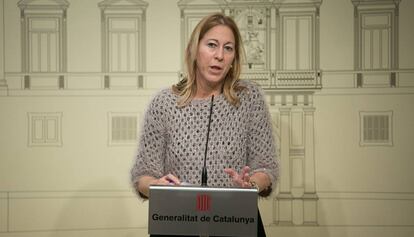 La portavoz del Gobierno catalán, Neus Munté.
