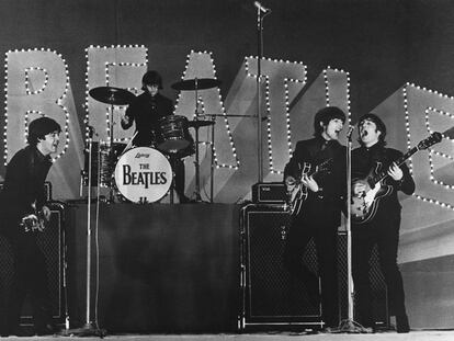 Los Beatles, en un concierto en Tokio en 1966.