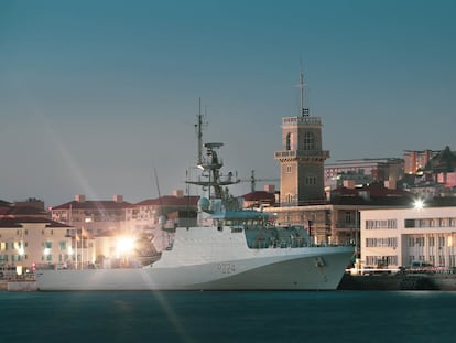 El buque 'HMS Trent', en el puerto de Gibraltar en agosto de 2020.