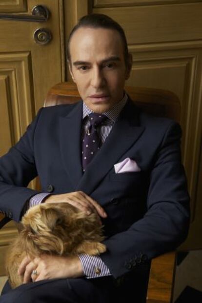 John Galliano, con su nueva imagen.