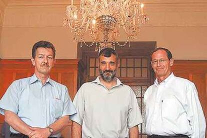 Bernd Kieback, José Manuel Torralba y Randall German, en la UIMP (Santander).