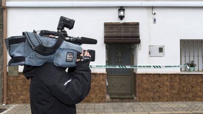 The house in Manuel (Valencia) where the suspect lived.