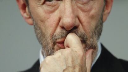 El candidato del PSOE a la presidencia del Gobierno, Alfredo Pérez Rubalcaba.