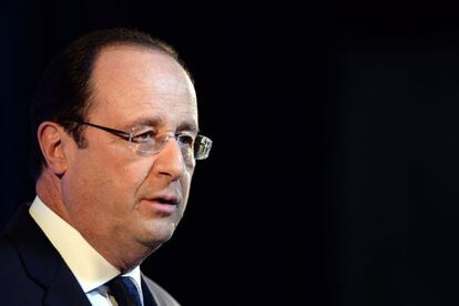 El presidente Hollande este viernes en Roma.