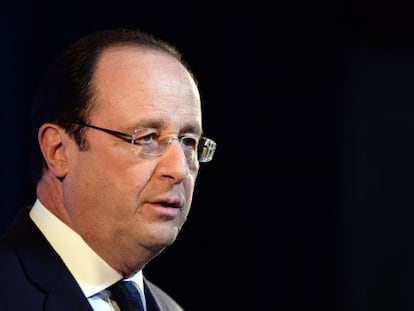 El presidente Hollande este viernes en Roma.