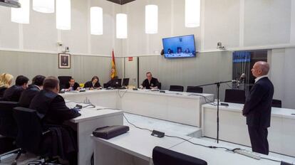 Hugo Armando Carvajal, alias 'El Pollo', durante una vista en la Audiencia Nacional, en una imagen de archivo.