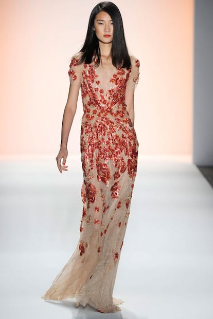 Vestidos bordados: Jenny Packham primavera verano 2012.