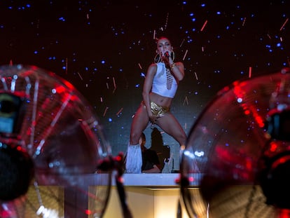 Concierto de Bad Gyal, el sábado en el nuevo recinto Guíxols Arena del Festival de la Porta Ferrada en Sant Feliu de Guíxols.