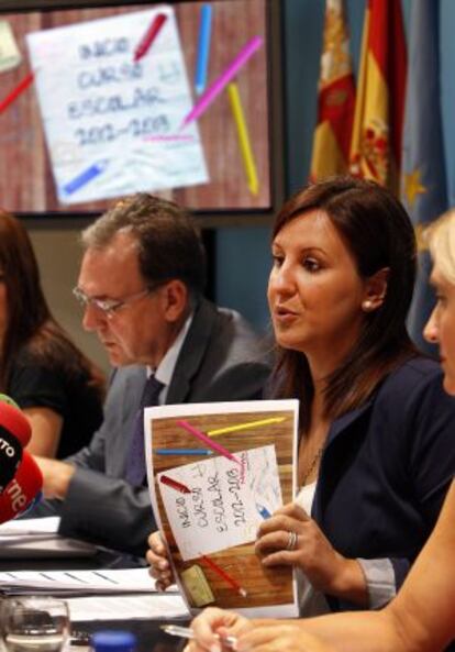 La consejera María José Catalá, el año pasado en la presentación del curso 2012-2013.