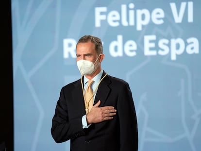 El rey Felipe VI recibe la Medalla de Honor de Andalucía, este 14 de junio en Sevilla.