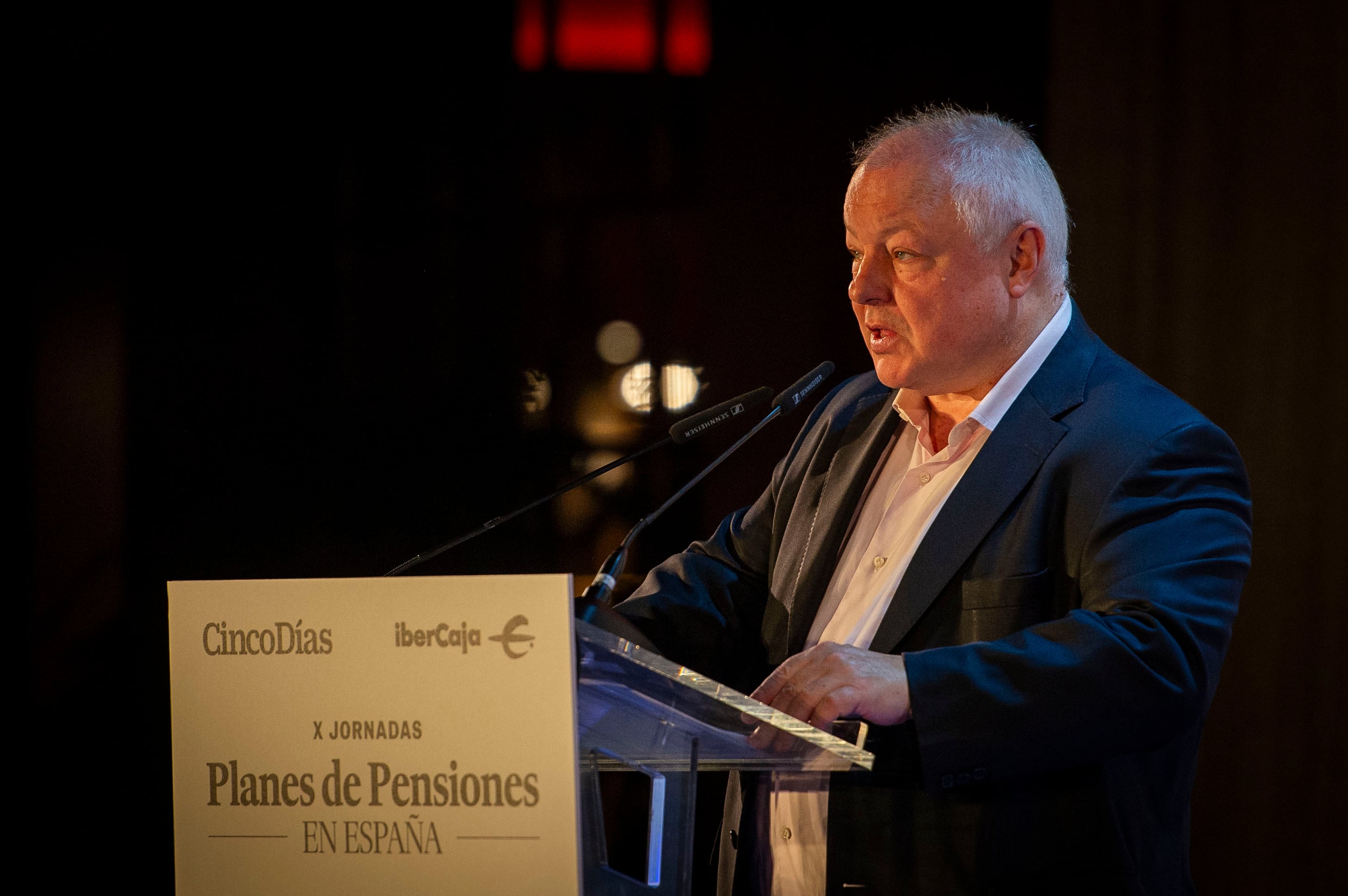 Ángel de la Fuente, director ejecutivo de Fedea, durante su intervención en la X Jornada de pensiones de Cinco Días e Ibercaja.