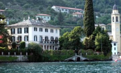 La residencia de George Clooney en el lago Como.