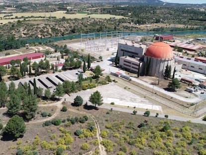 Vista aérea de la central nuclear José Cabrera (Zorita).