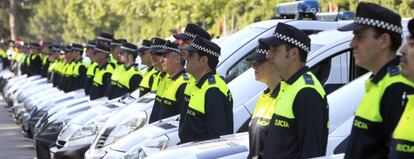 Miembros del cuerpo de la Policía Municipal de Madrid.