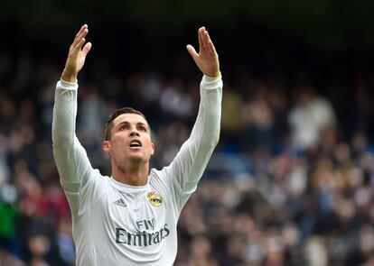 Cristiano Ronaldo, durante el partido contra el Celta.