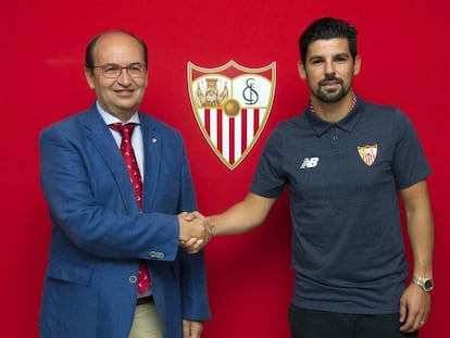 El presidente José Castro y Nolito.