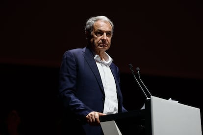 El expresidente del Gobierno José Luis Rodríguez Zapatero, durante un acto en Madrid.