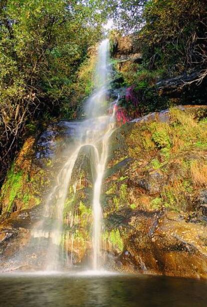 La cascada de La Chorrera, cerca del nacimiento del río Ambroz.